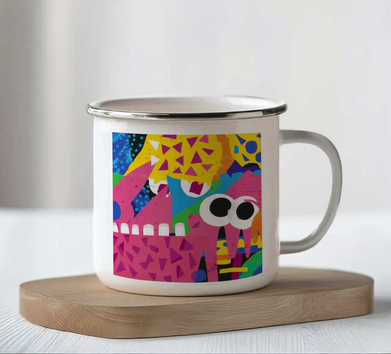 Caotico gioioso astratto tazza in smalto da Frosh Pallete