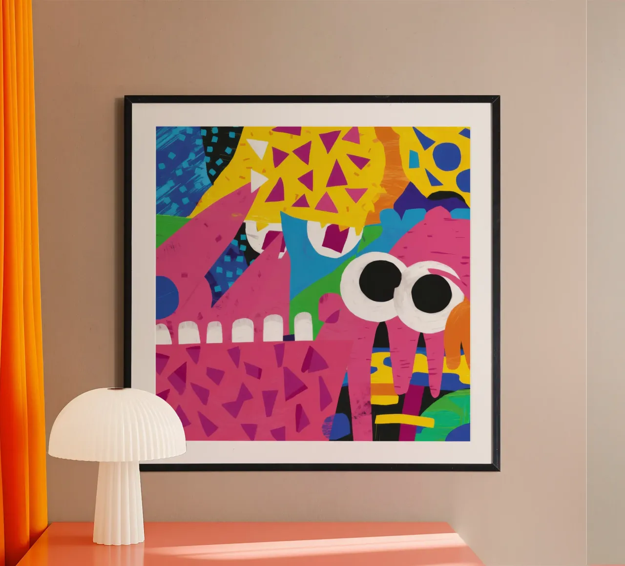 Chaotisch Vreugdevol Abstract poster van Frosh Pallete