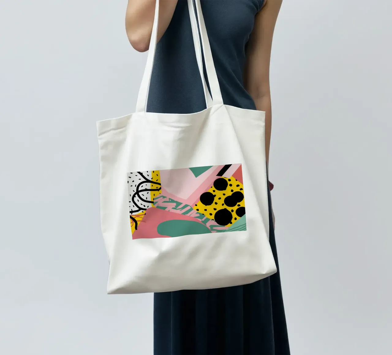 Collage di forme strutturate borsa in juta da Frosh Pallete