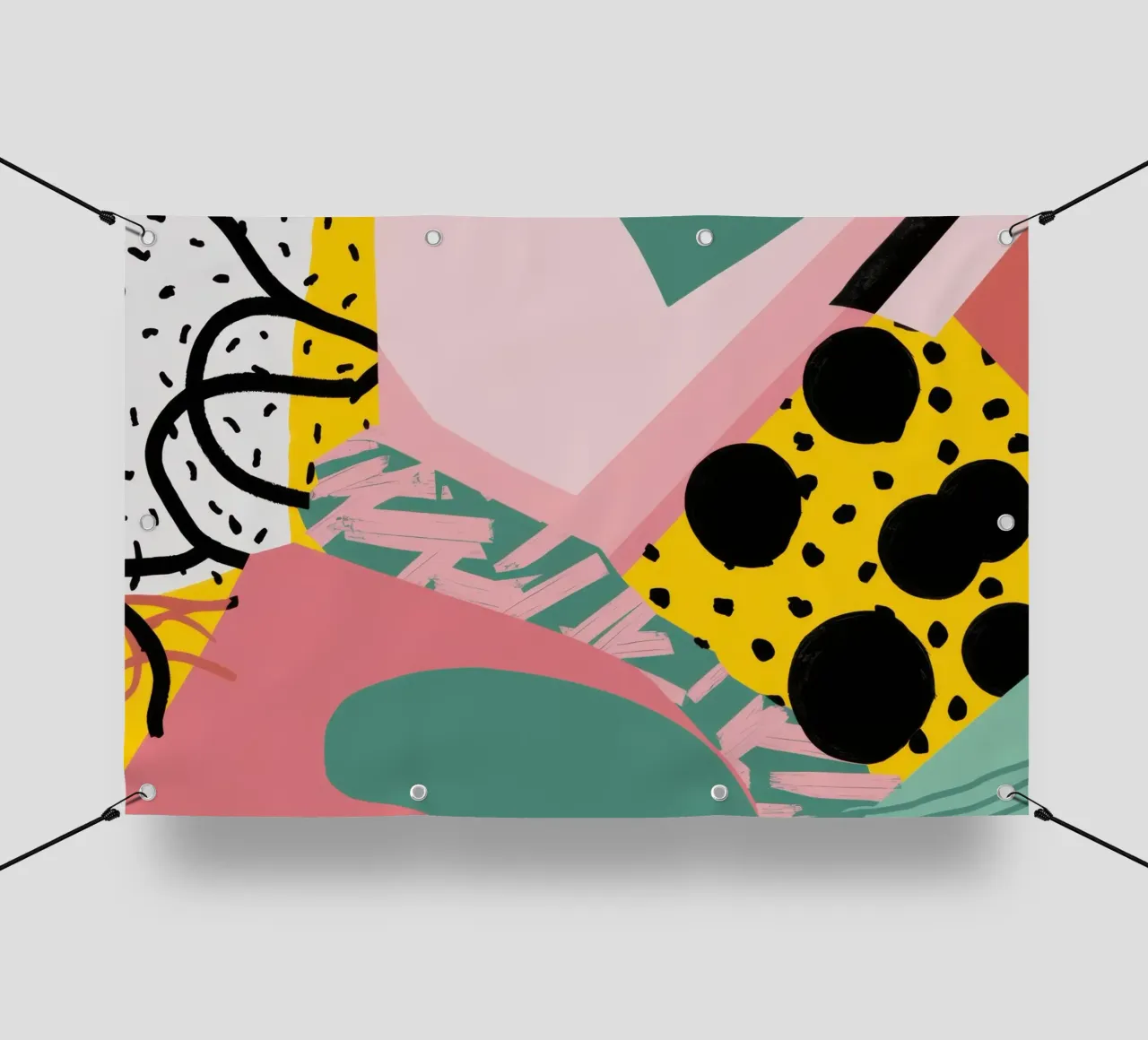 Collage di forme strutturate telo in pvc da Frosh Pallete