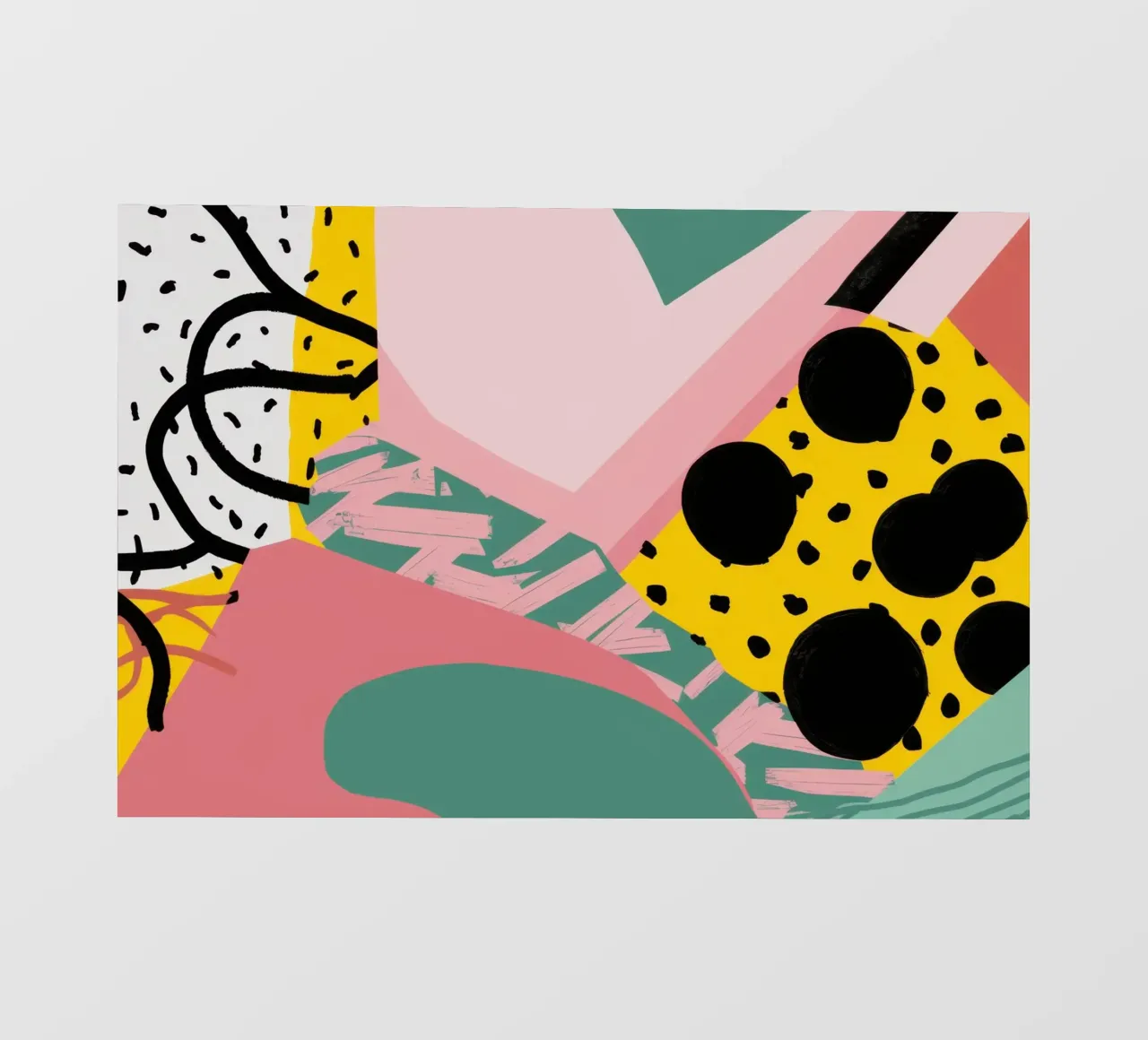 Collage di forme strutturate telo in pvc da Frosh Pallete