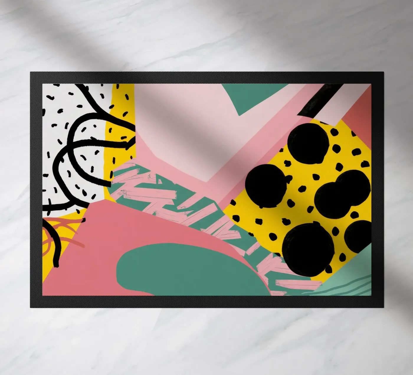 Gestructureerde vorm collage deurmat van Frosh Pallete