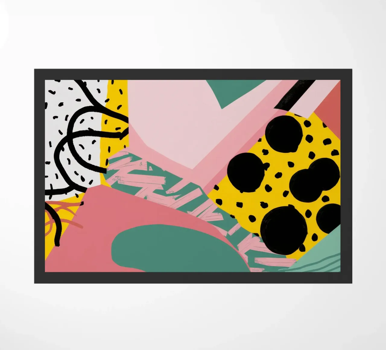 Gestructureerde vorm collage deurmat van Frosh Pallete