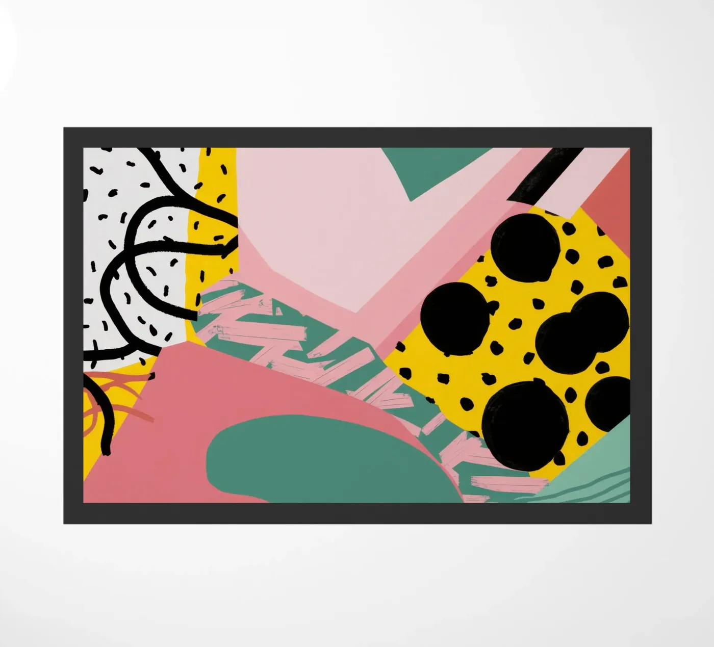 Gestructureerde vorm collage deurmat van Frosh Pallete