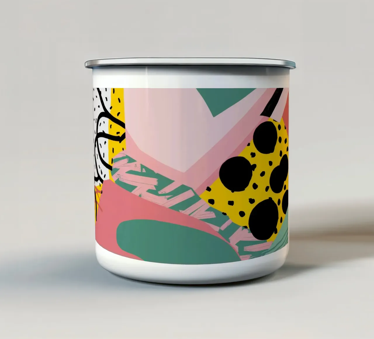 Collage di forme strutturate tazza in smalto da Frosh Pallete