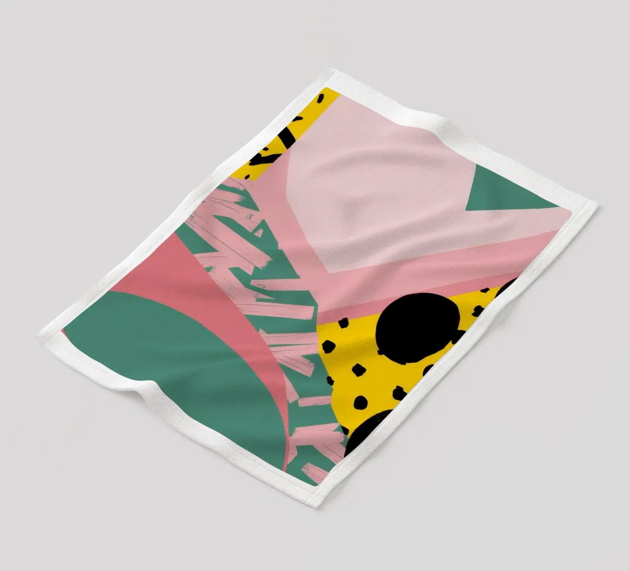 Collage di forme strutturate coperta in pile da Frosh Pallete