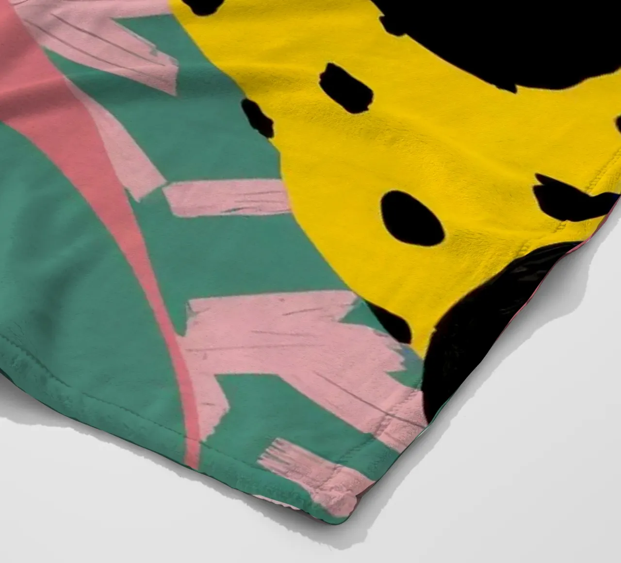 Collage di forme strutturate coperta in pile da Frosh Pallete