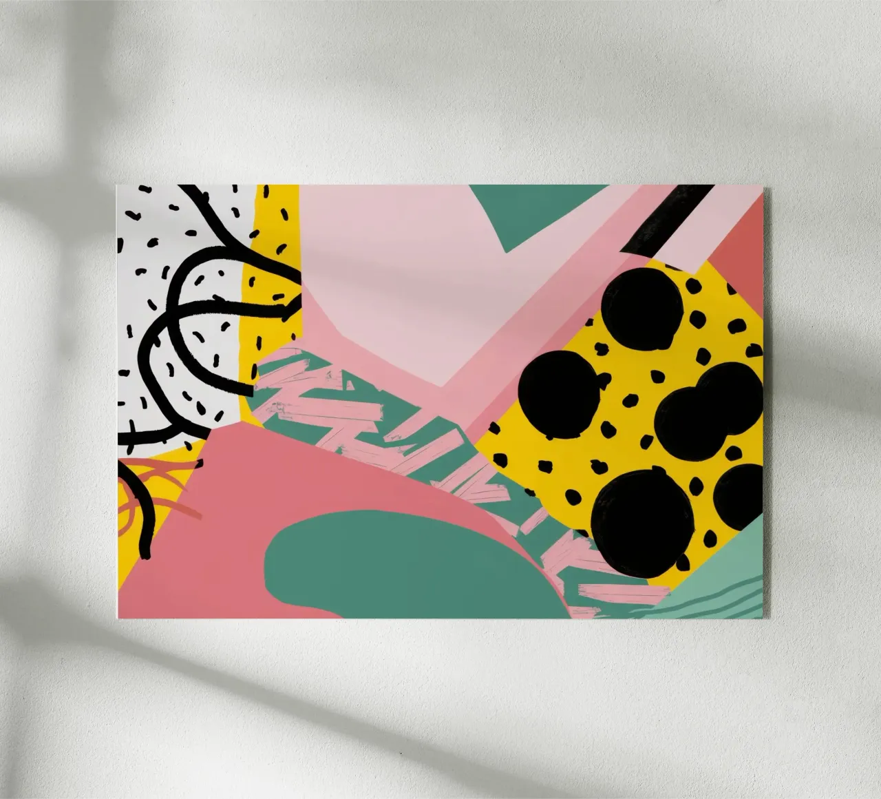 Textured Shape Collage acrylic glass by Frosh Pallete