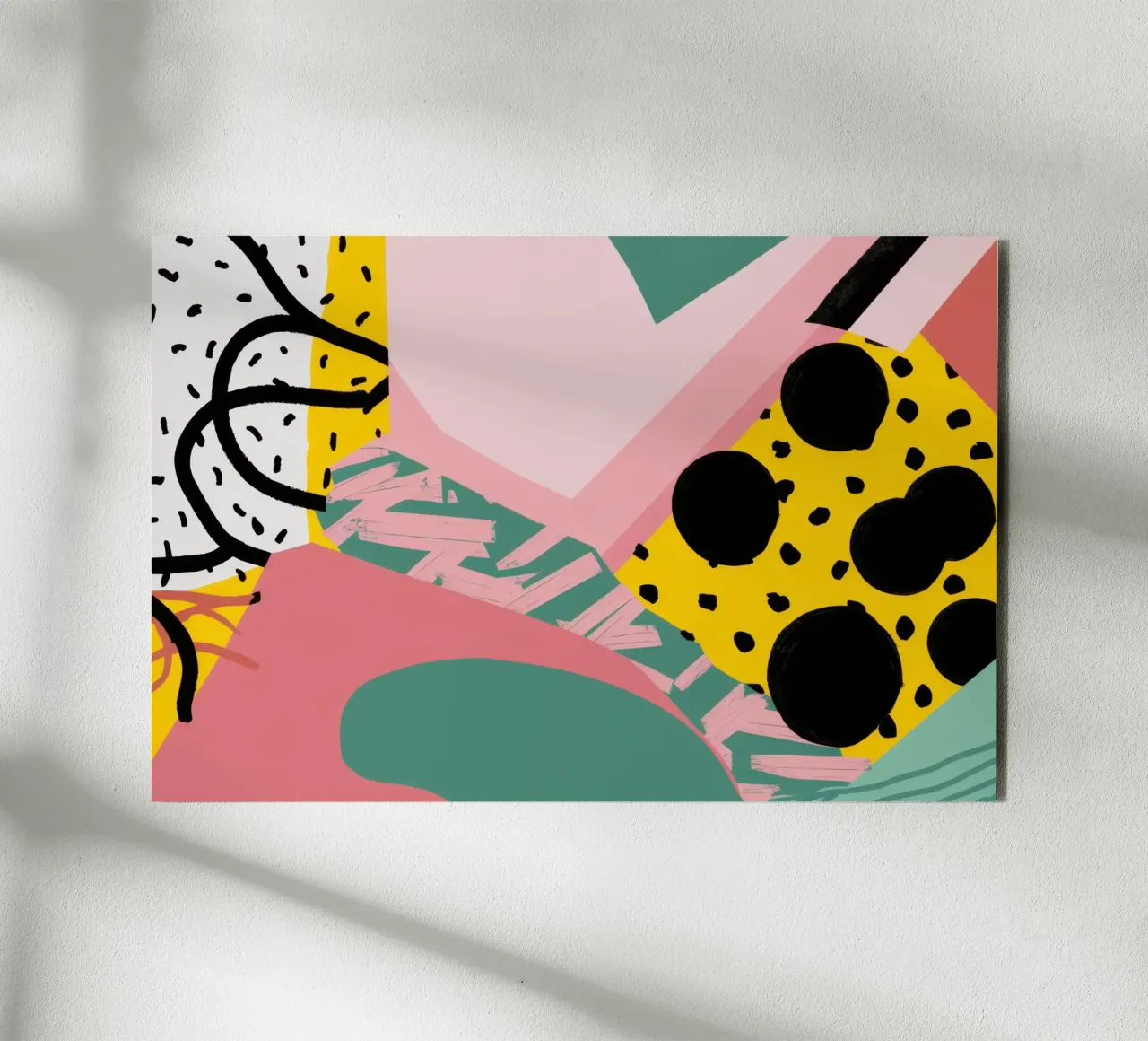 Collage di forme strutturate alluminio dibond da Frosh Pallete