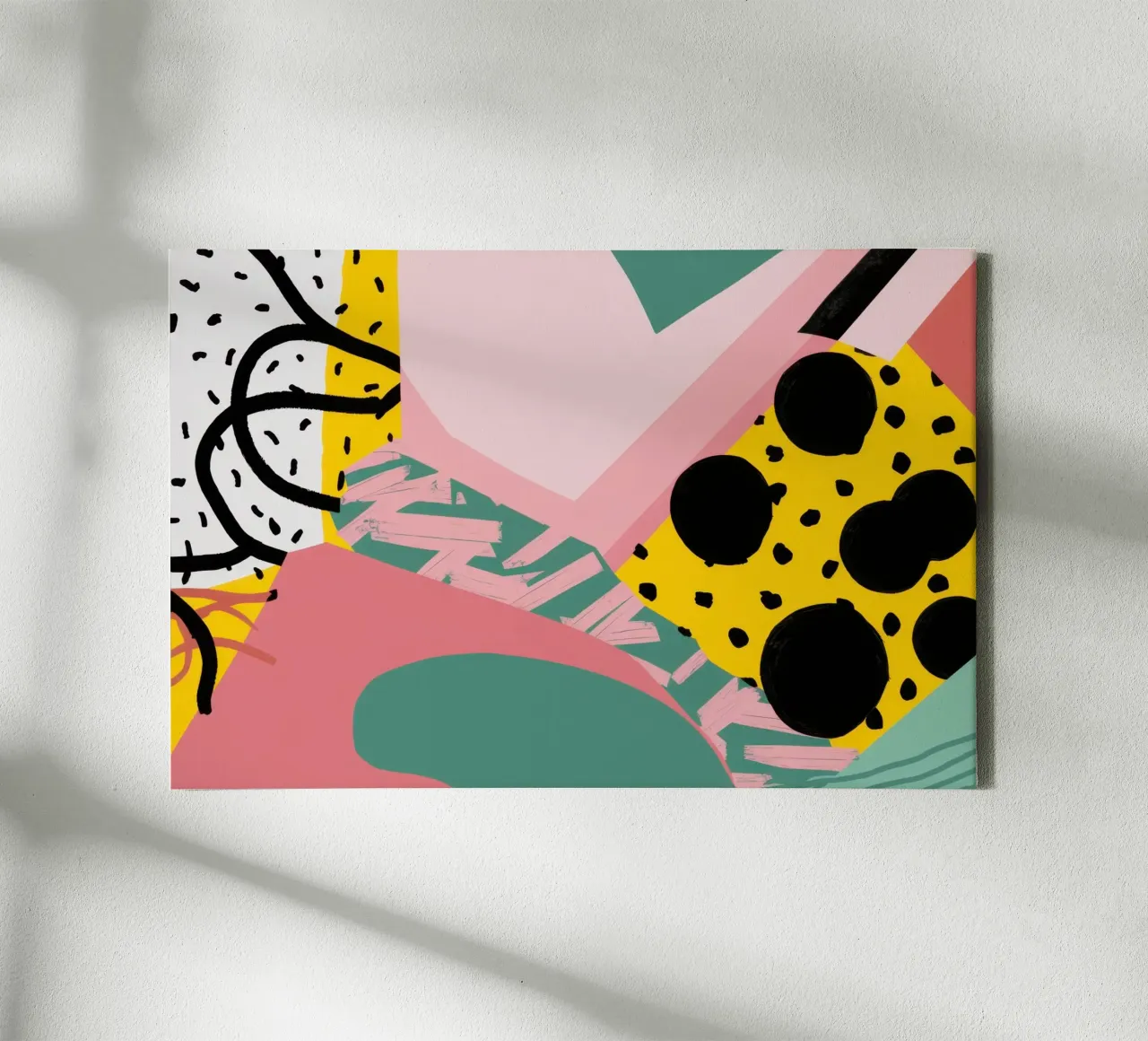 Gestructureerde vorm collage canvas van Frosh Pallete