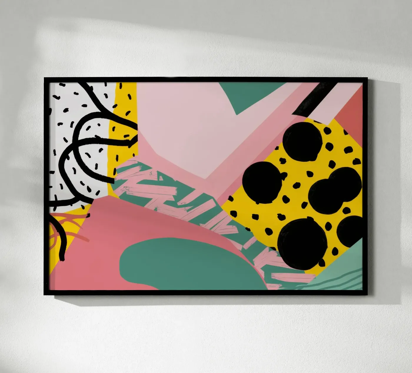 Gestructureerde vorm collage poster van Frosh Pallete