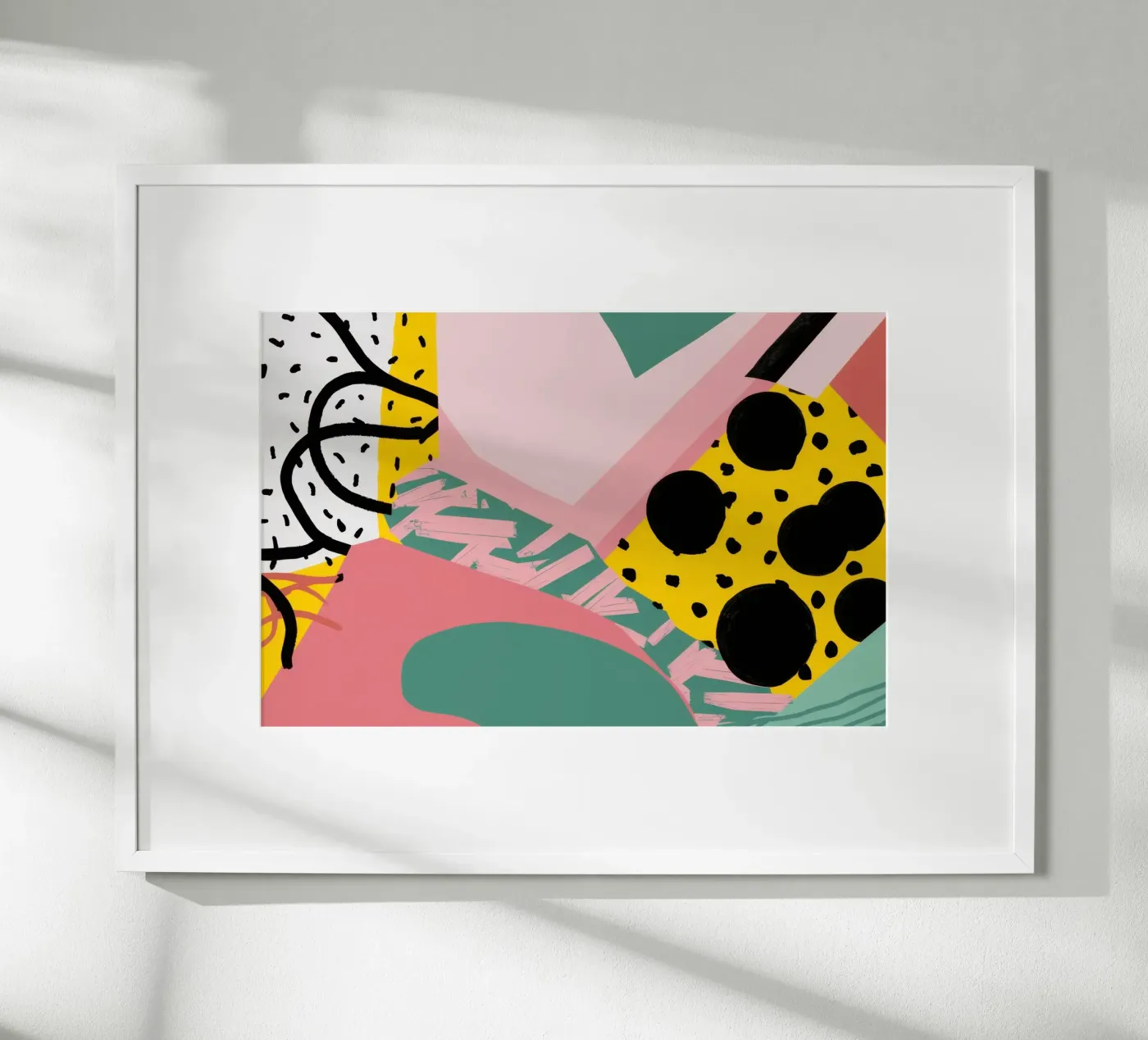 Gestructureerde vorm collage poster van Frosh Pallete