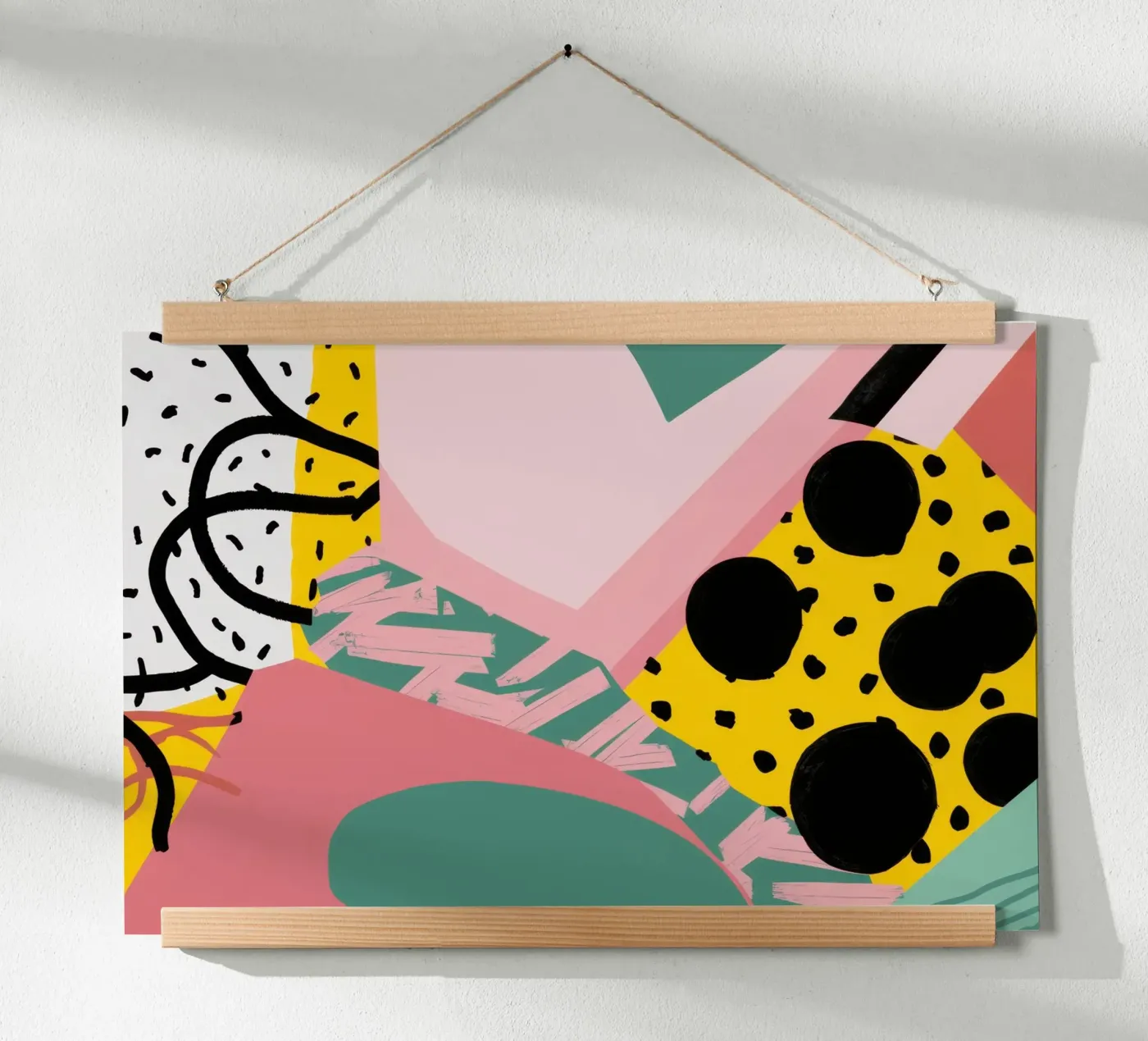 Gestructureerde vorm collage poster van Frosh Pallete