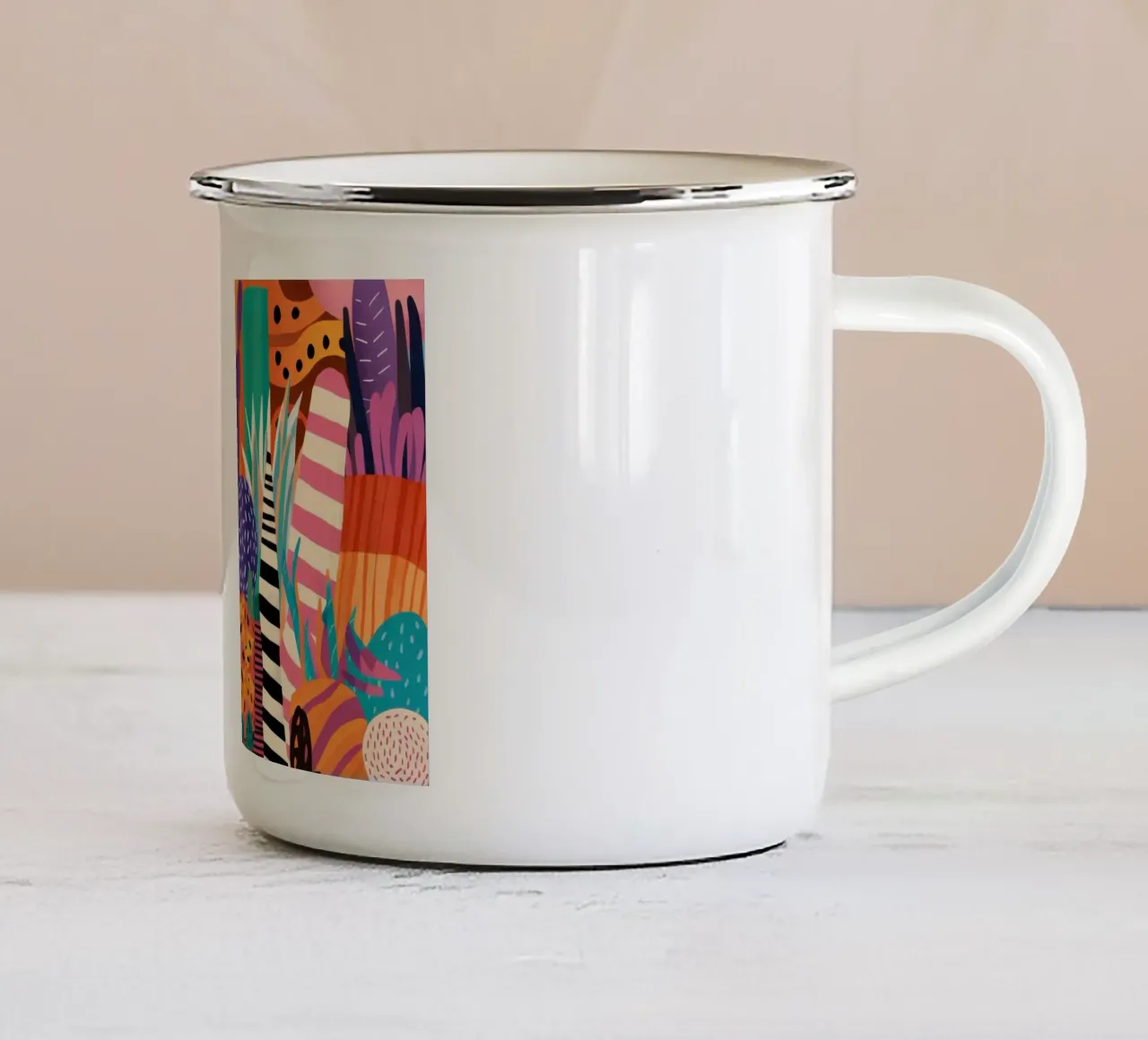 Valle del sogno cromatico tazza in smalto da Obs Canvas