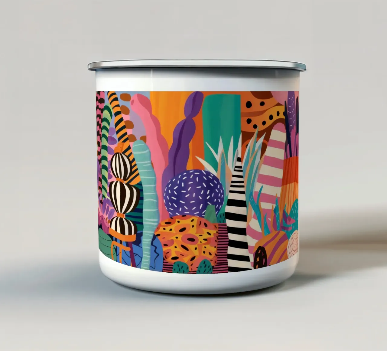 Valle del sogno cromatico tazza in smalto da Obs Canvas