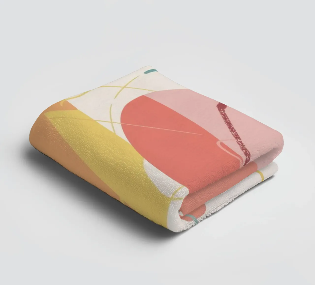 Feuille douce abstraite serviette de bain de Lunar Valentina