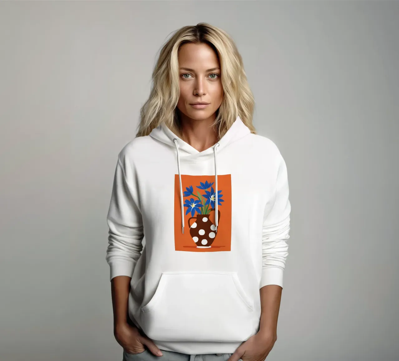 Polka Dot Daisies hoodie by Frosh Pallete