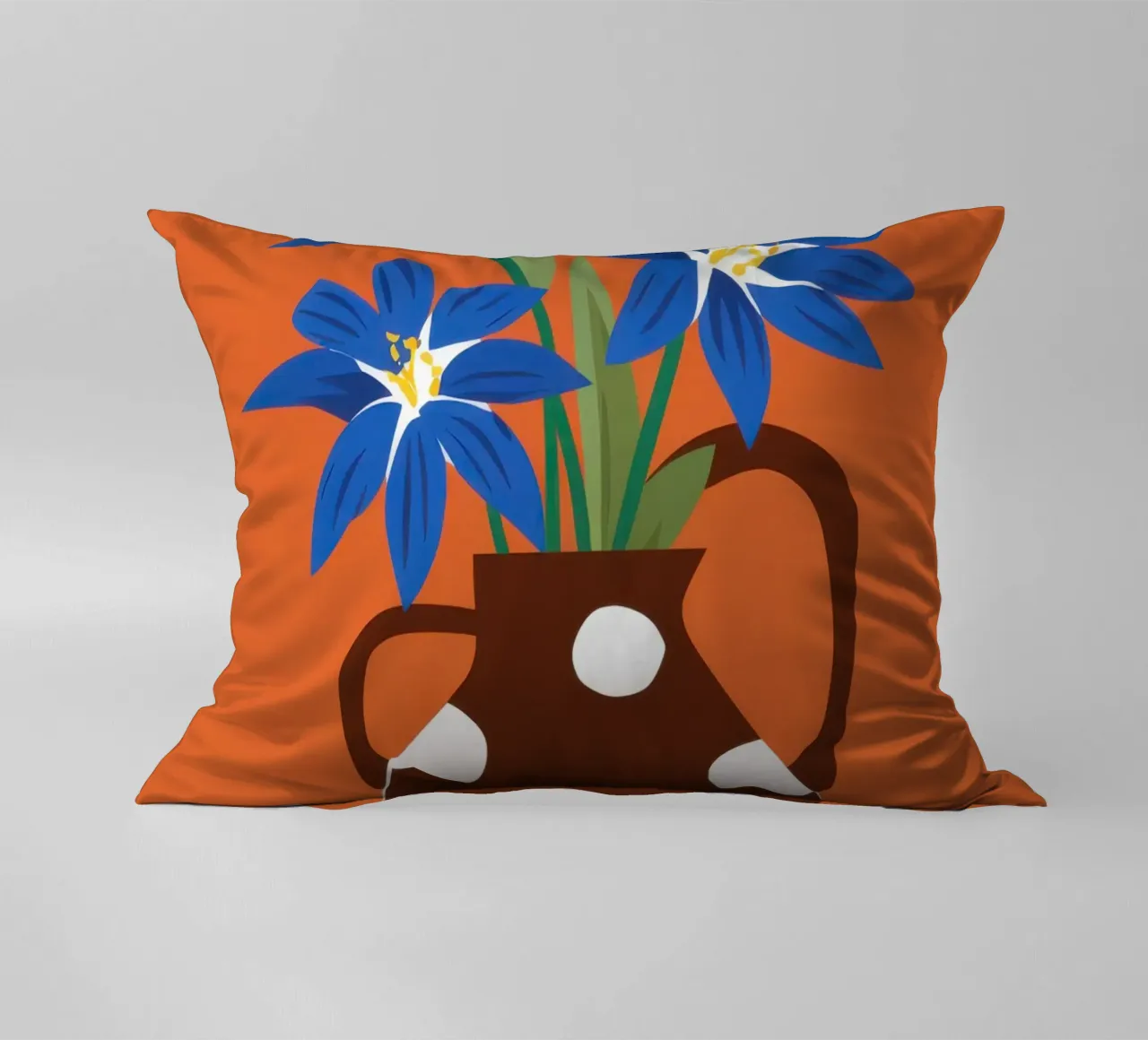 Polka Dot Daisies decorative cushion by Frosh Pallete
