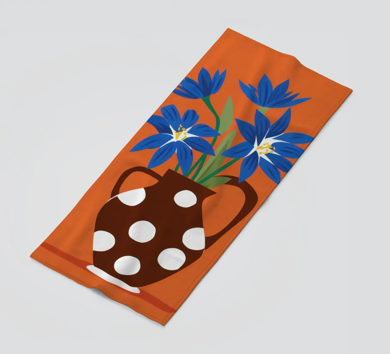 Polka Dot Daisies beach towel by Frosh Pallete