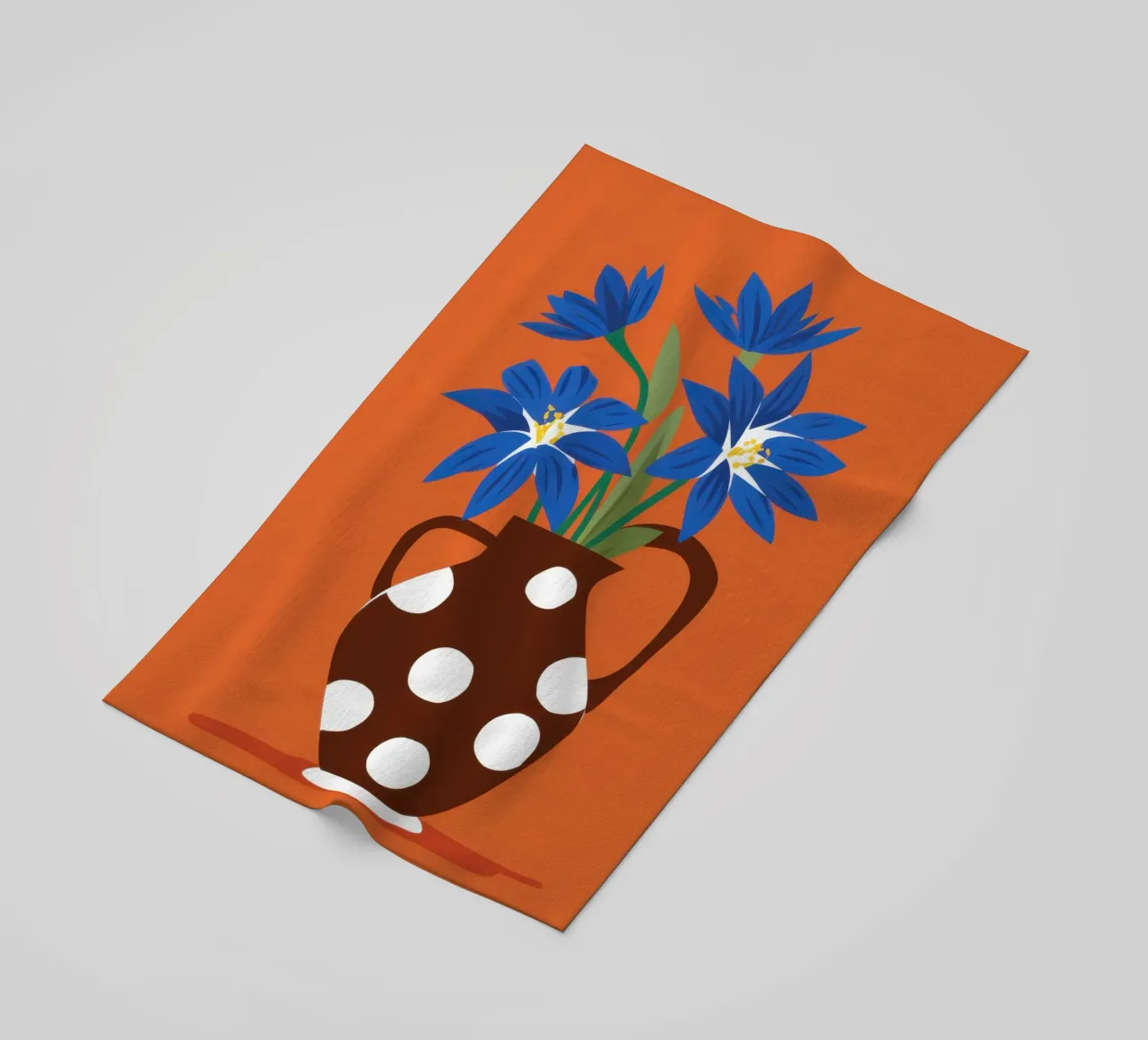 Polka Dot Daisies beach towel by Frosh Pallete