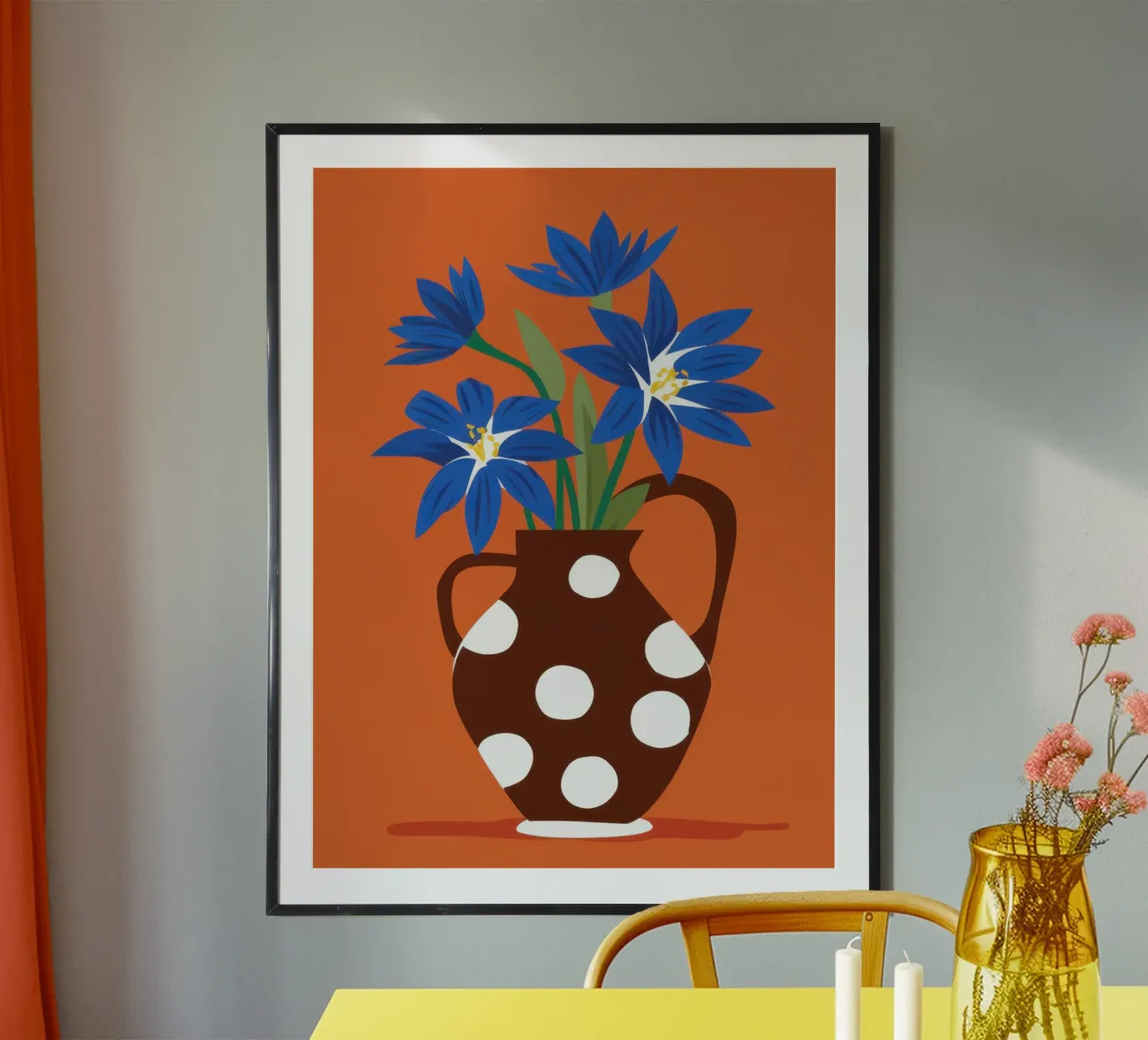 Polka Dot Daisies hahnemühle by Frosh Pallete