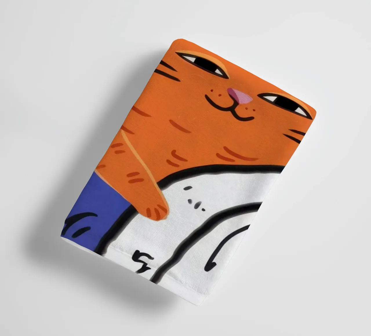 Window Cat Nap towel by Obs Canvas