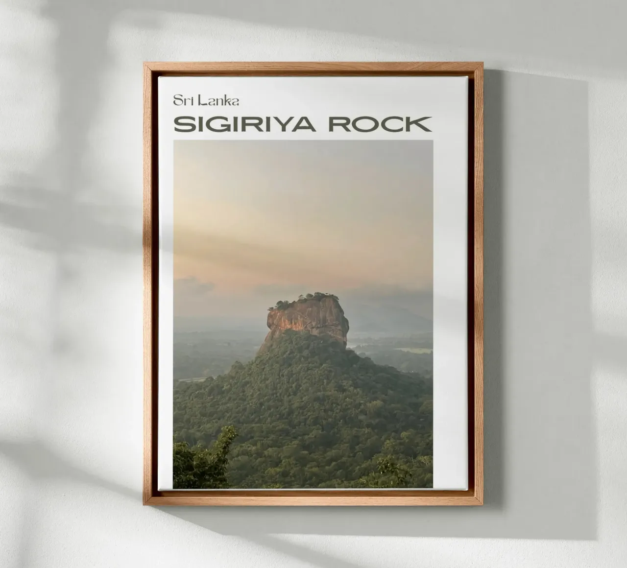 Mystiek fort - Sigiriya Rock, Sri Lanka canvas met Baklijst van Roamance Studio