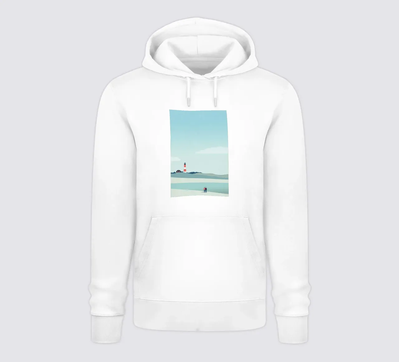 Spiaggia del Mare del Nord felpa con cappuccio da Katinka Reinke