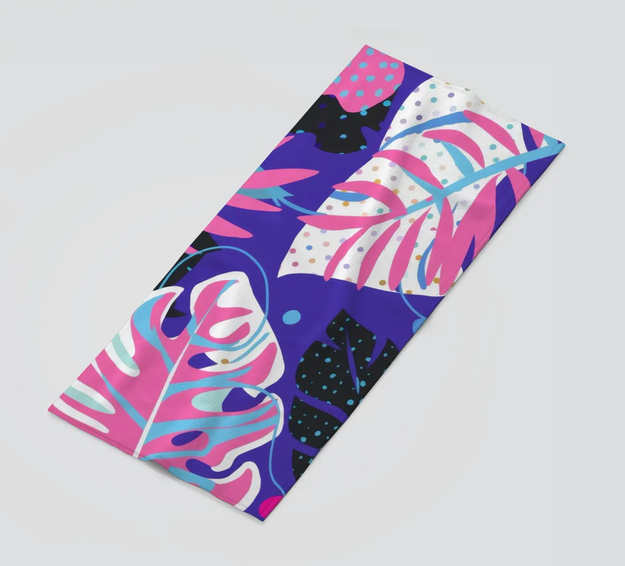 Neon Jungle Night beach towel by Frosh Pallete