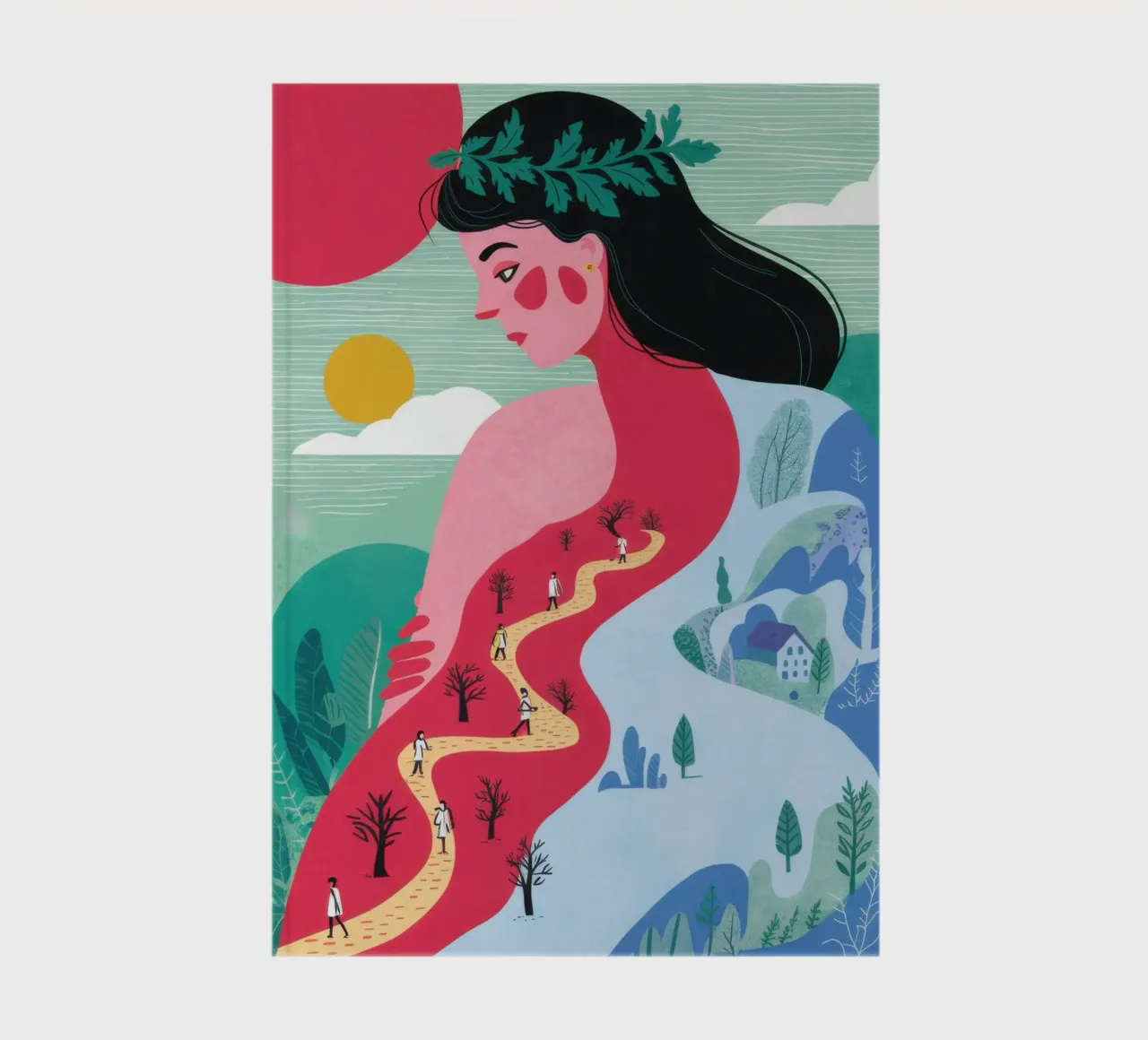 Goddess of Nature notebook by Frosh Pallete