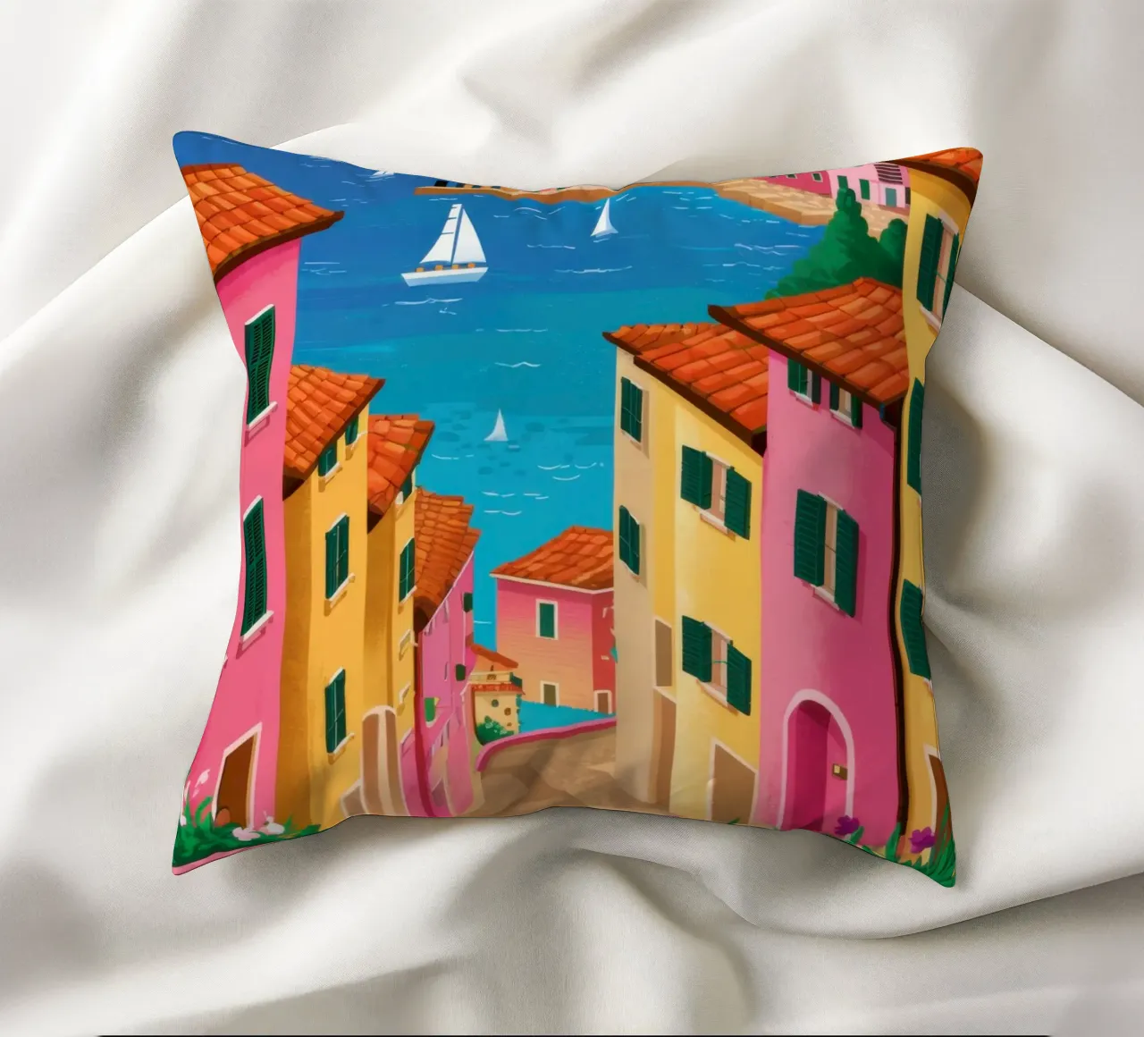 Coastal Village Splendor cuscino da Lunar Valentina