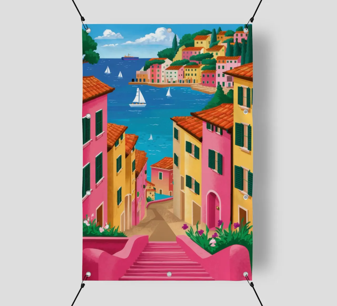 Coastal Village Splendor telo in pvc da Lunar Valentina