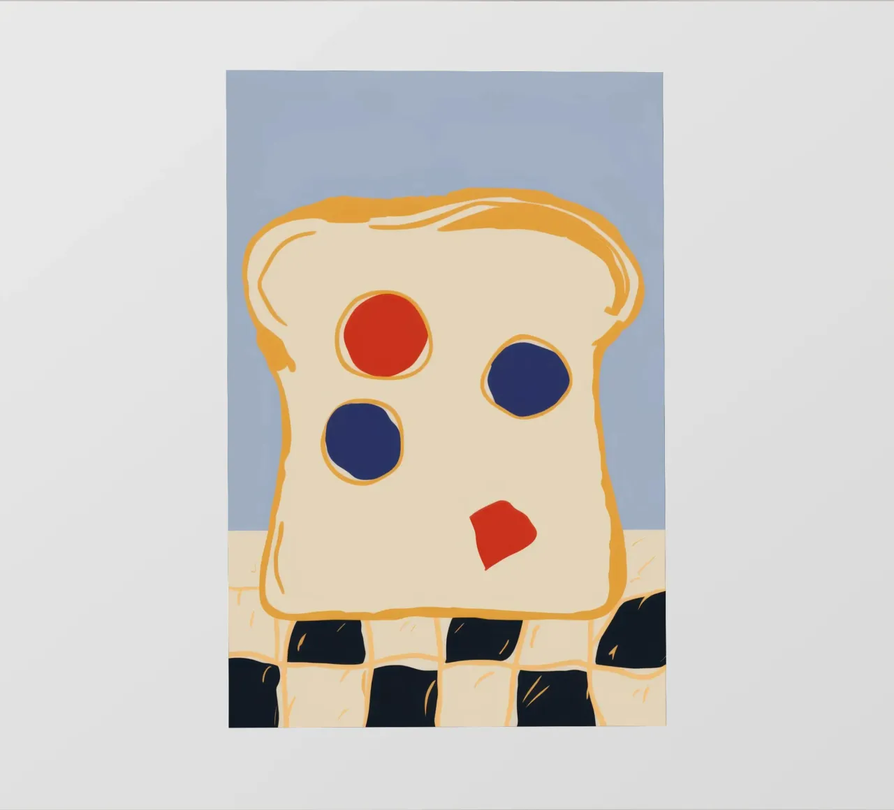 Toast artistico per la colazione telo in pvc da Frosh Pallete