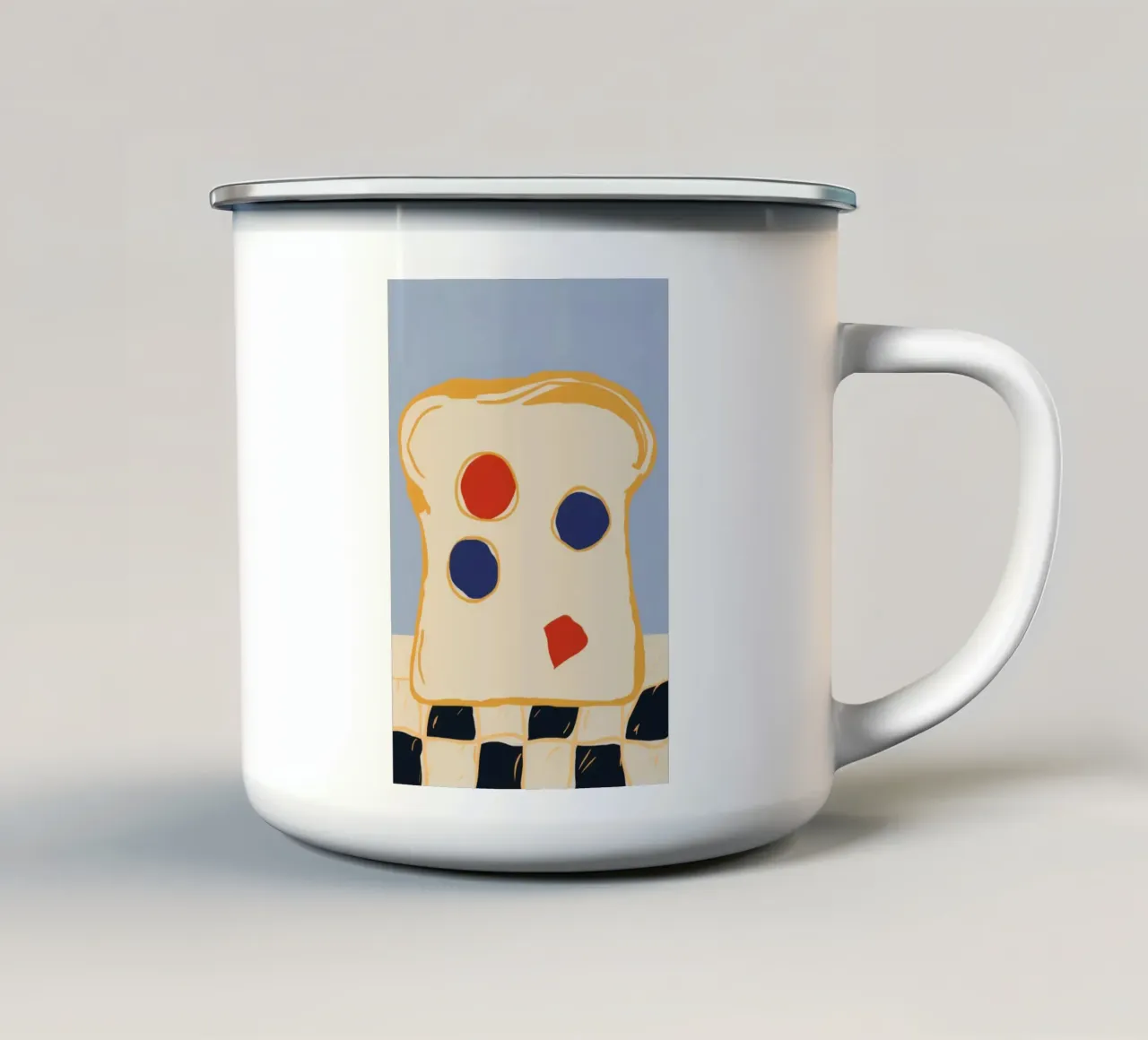 Toast artistico per la colazione tazza in smalto da Frosh Pallete