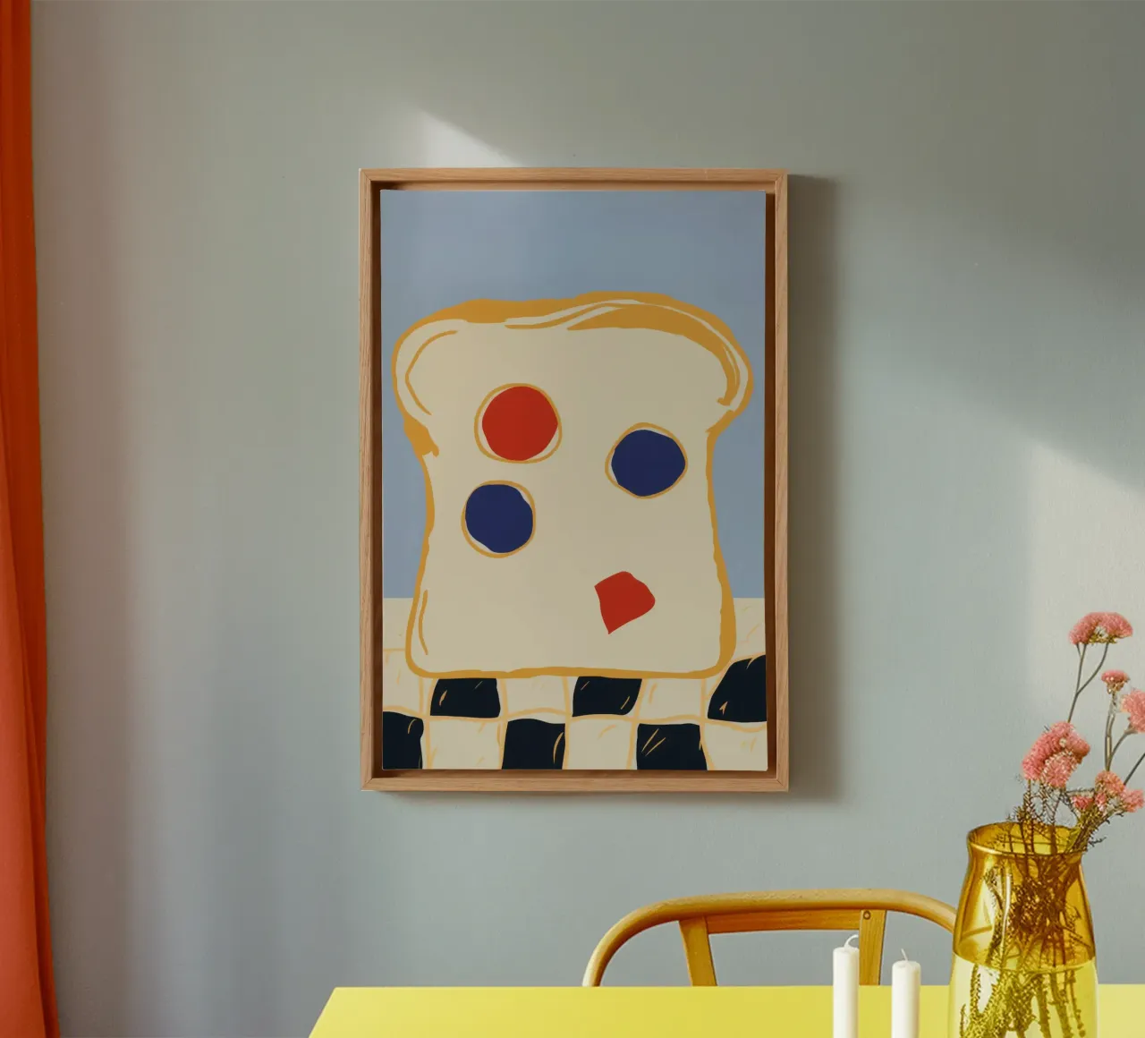 Toast artistico per la colazione tela da Frosh Pallete