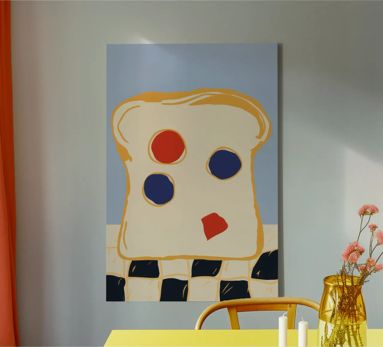 Toast artistico per la colazione tela da Frosh Pallete