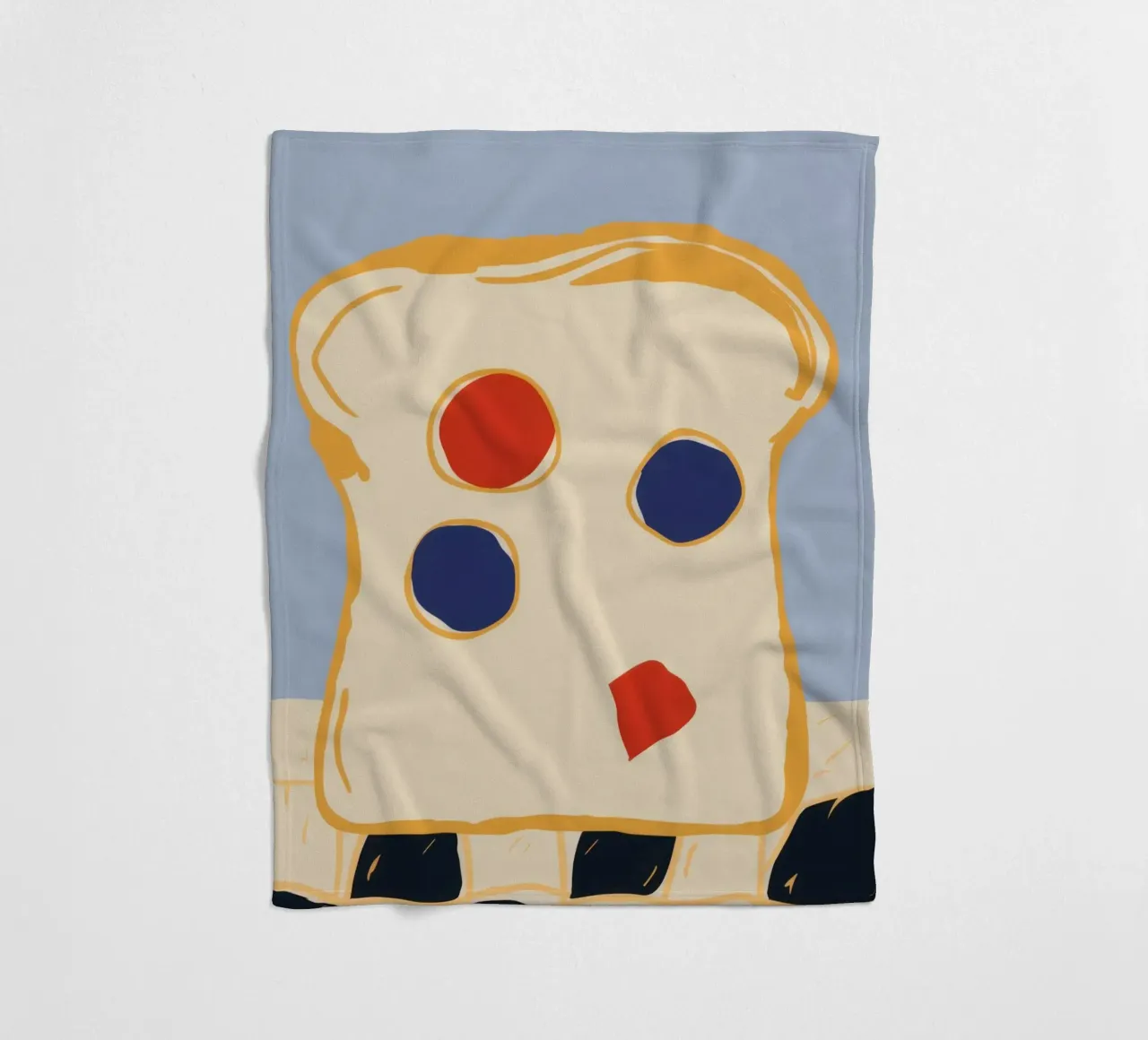 Toast artistico per la colazione coperta in pile da Frosh Pallete