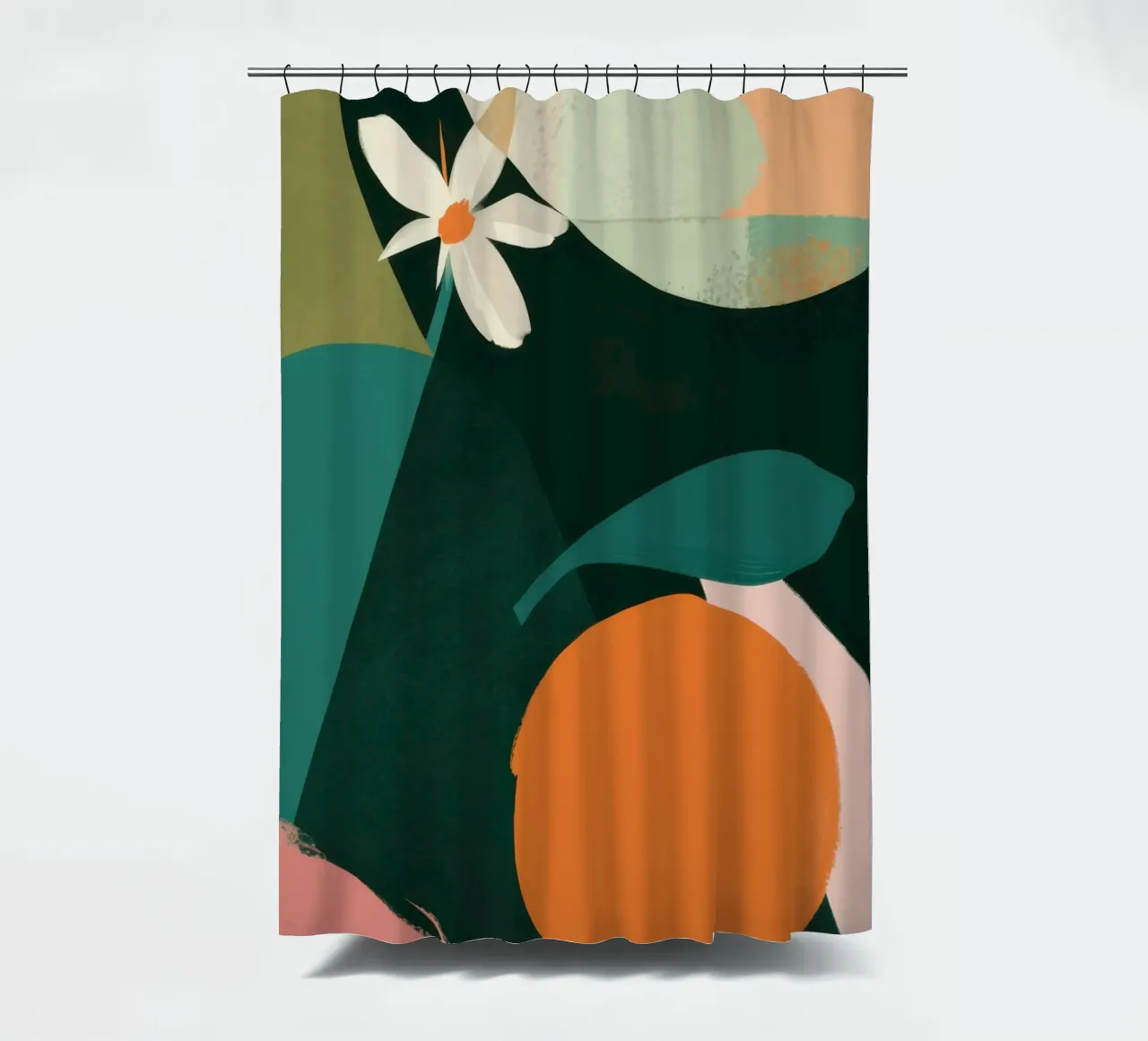 Modernist Still Life shower curtain by Frosh Pallete