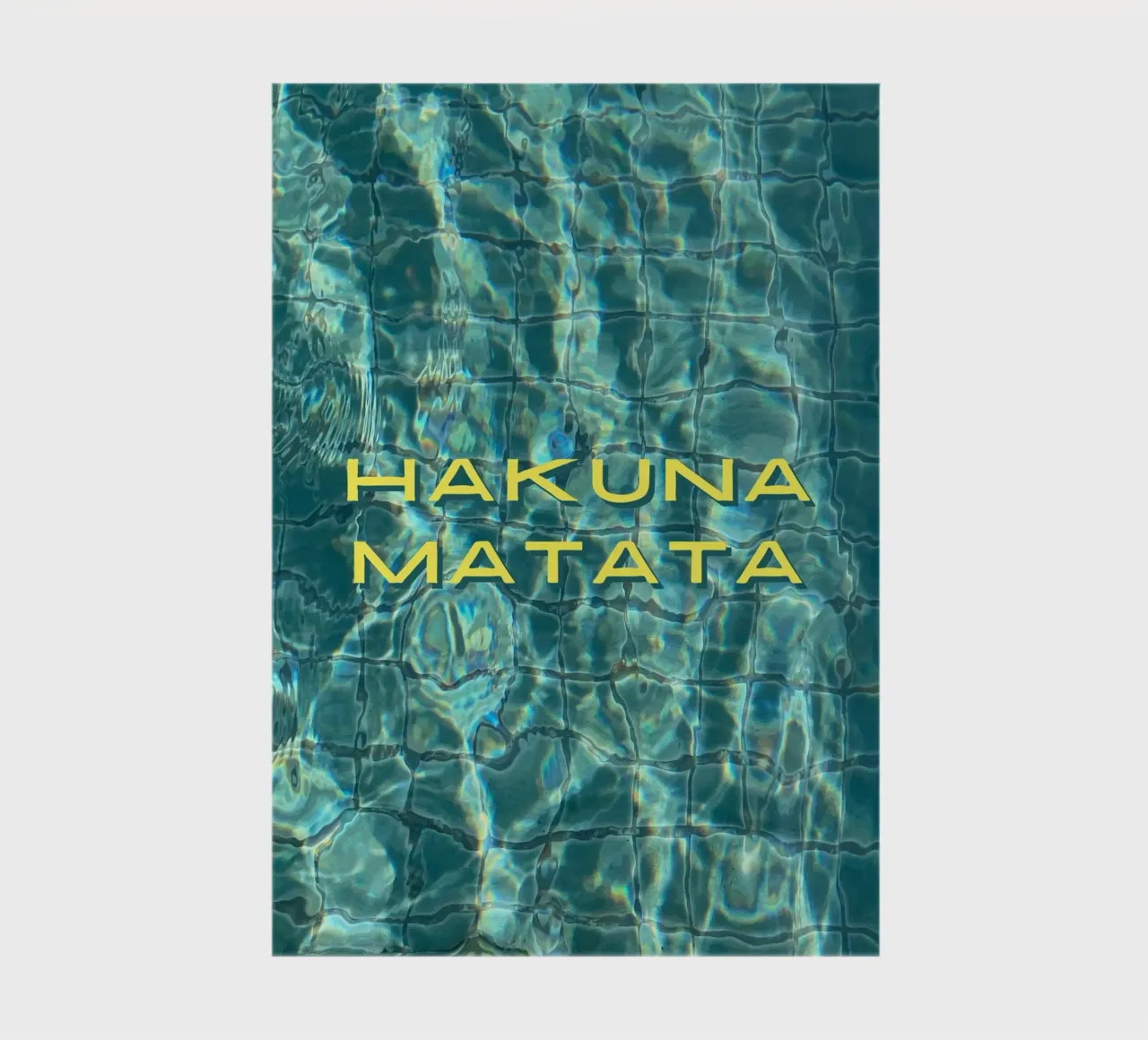Hakuna Matata - Pool Reflections notebook by Roamance Studio