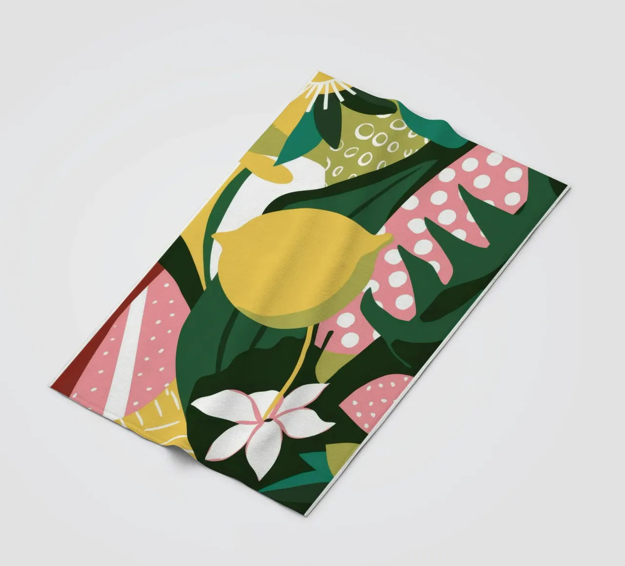 Ciao Lemon Tropics Fleecedecke von Line Fable