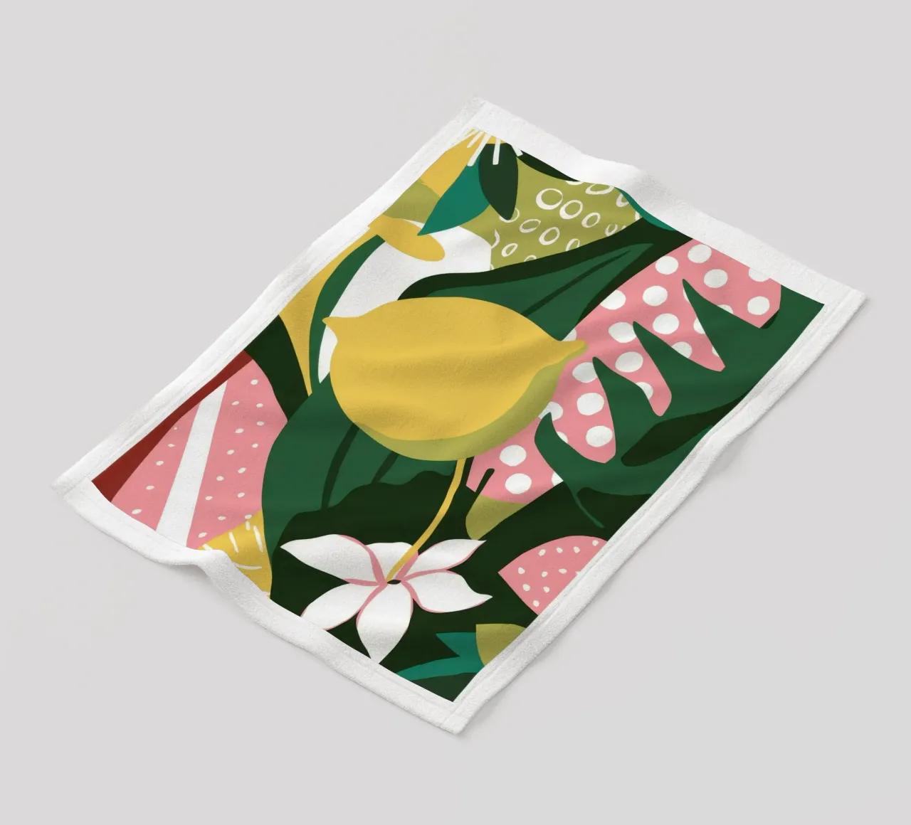 Ciao Lemon Tropics Fleecedecke von Line Fable