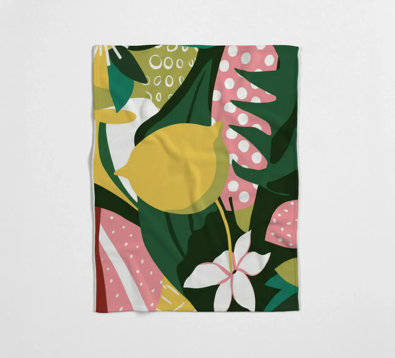 Ciao Lemon Tropics Fleecedecke von Line Fable