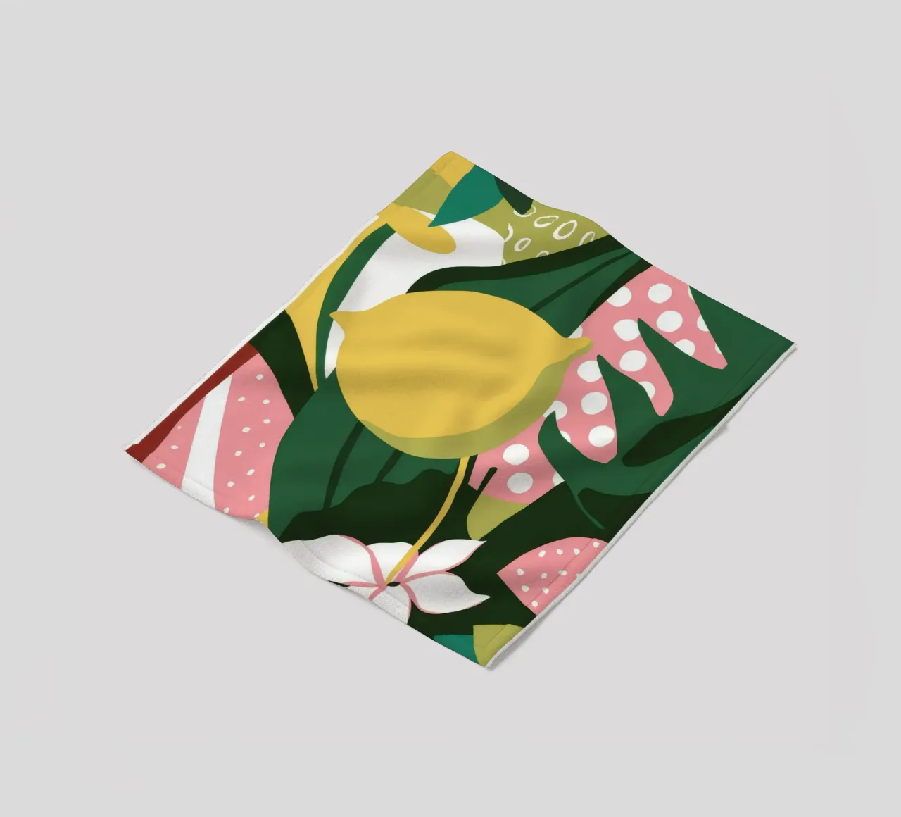 Ciao Lemon Tropics Fleecedecke von Line Fable