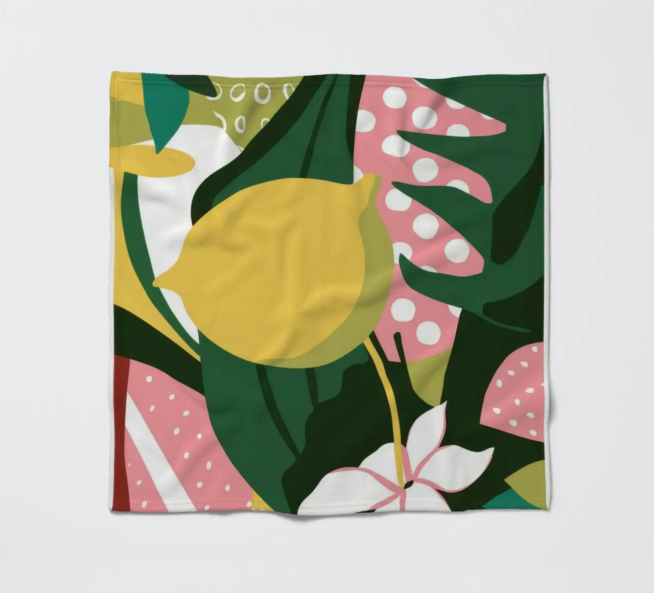 Ciao Lemon Tropics Fleecedecke von Line Fable