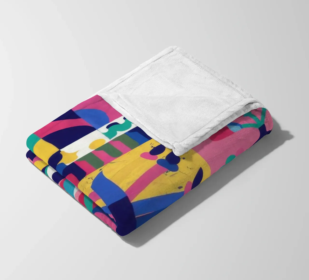 Grille folklorique chromatique plaid polaire de Lunar Valentina