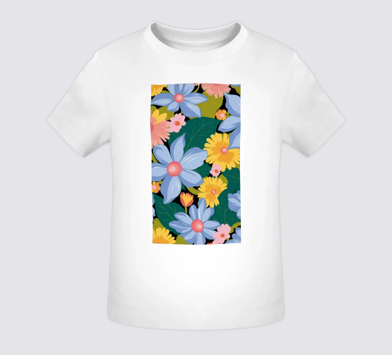 Spring Flower Meadow baby t-shirt by Frosh Pallete