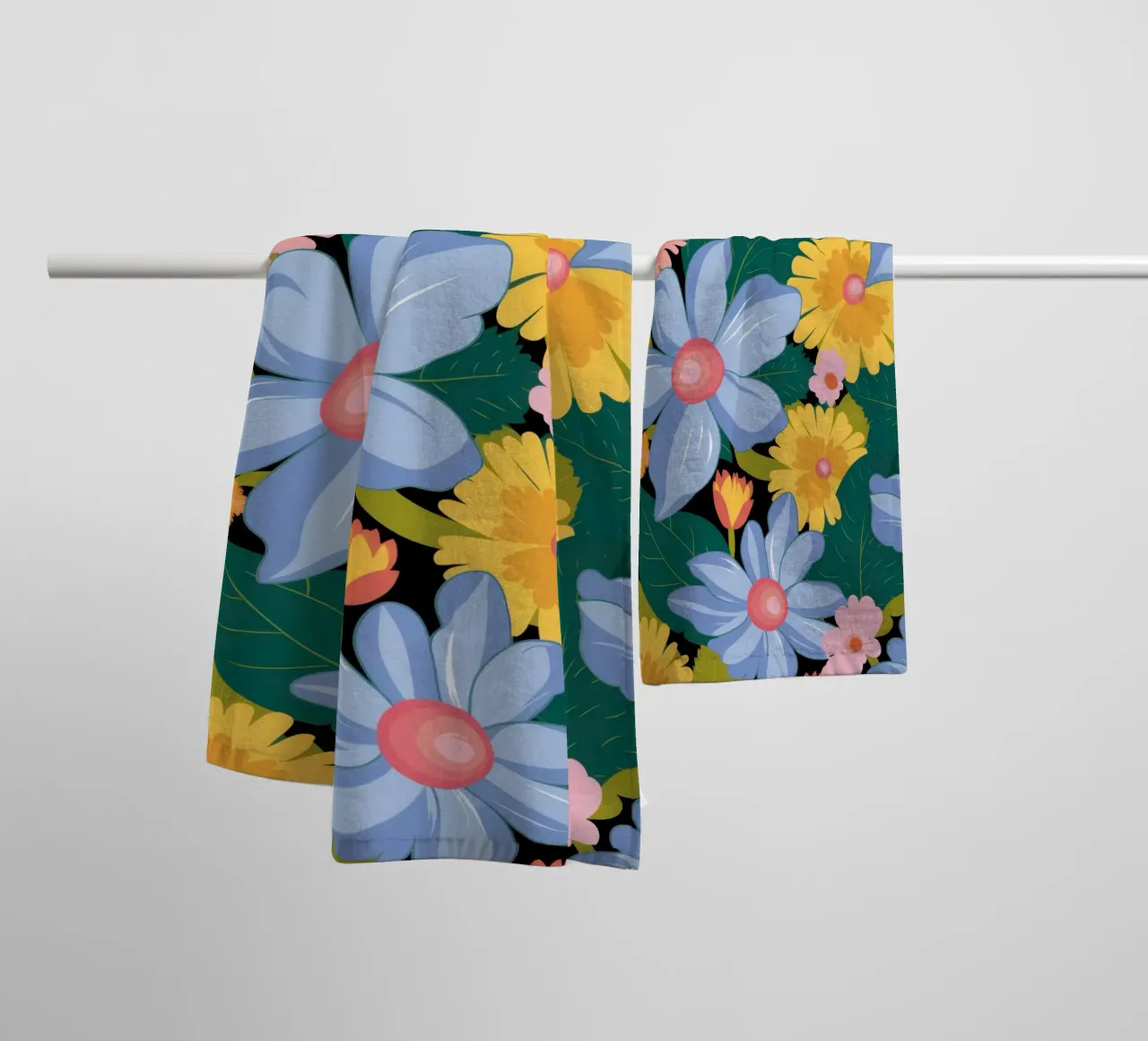 Prato fiorito di primavera asciugamano da bagno da Frosh Pallete
