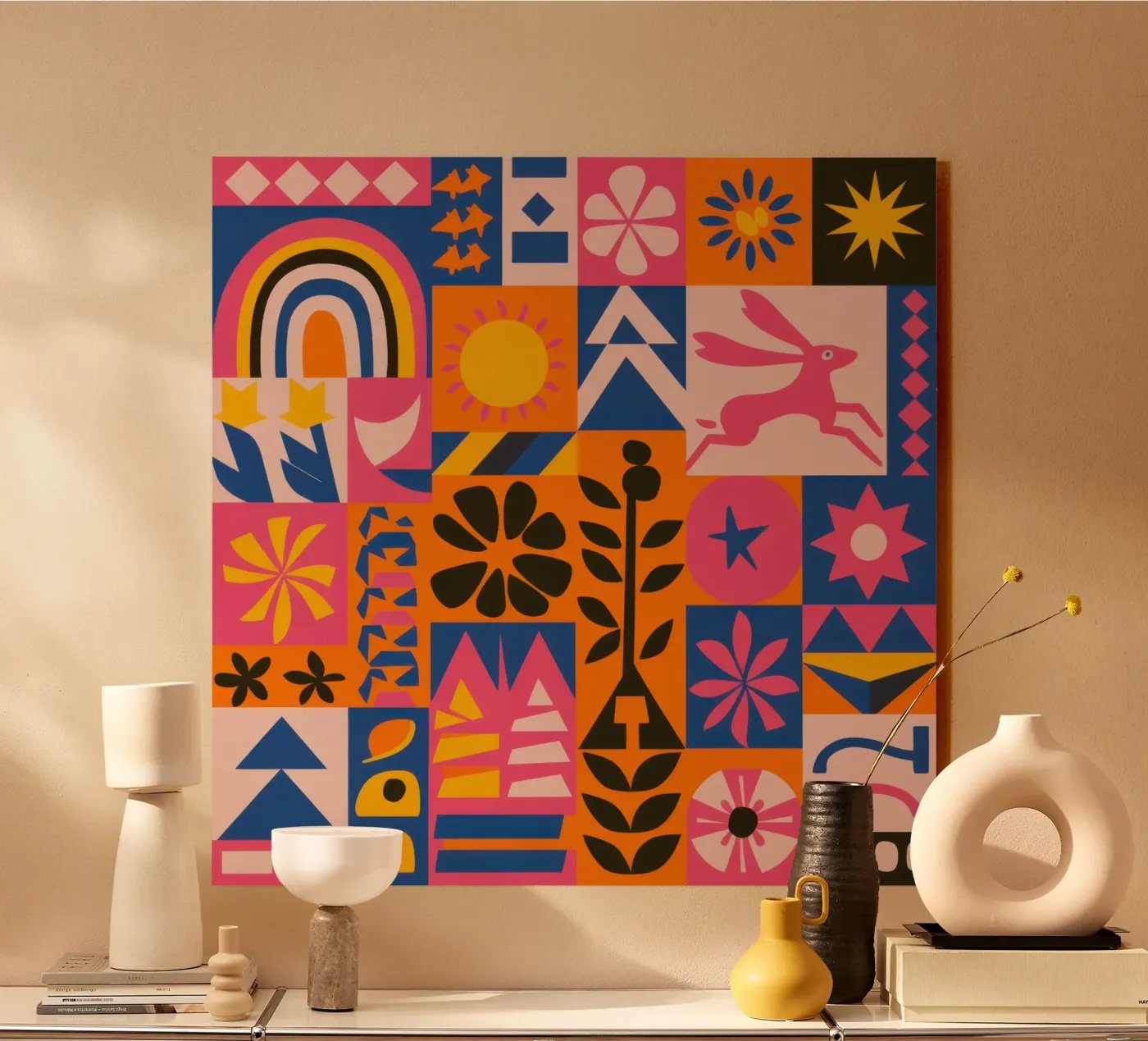 Griglia popolare cromatica plexiglass da Obs Canvas