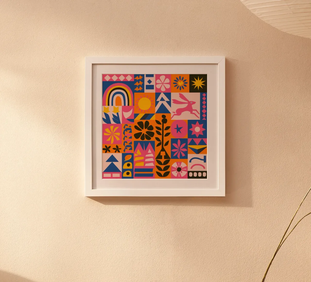 Griglia popolare cromatica poster da Obs Canvas