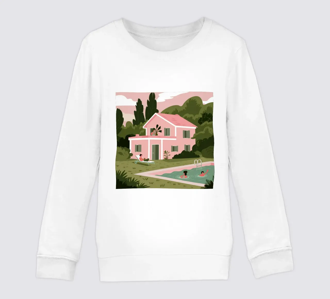 Pink Villa Dreams felpa bambino da Line Fable